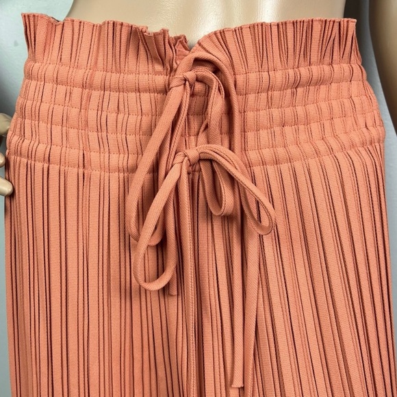 NEW A.L.C. PINK PLEATED MIDI SKIRT - Picture 3 of 6